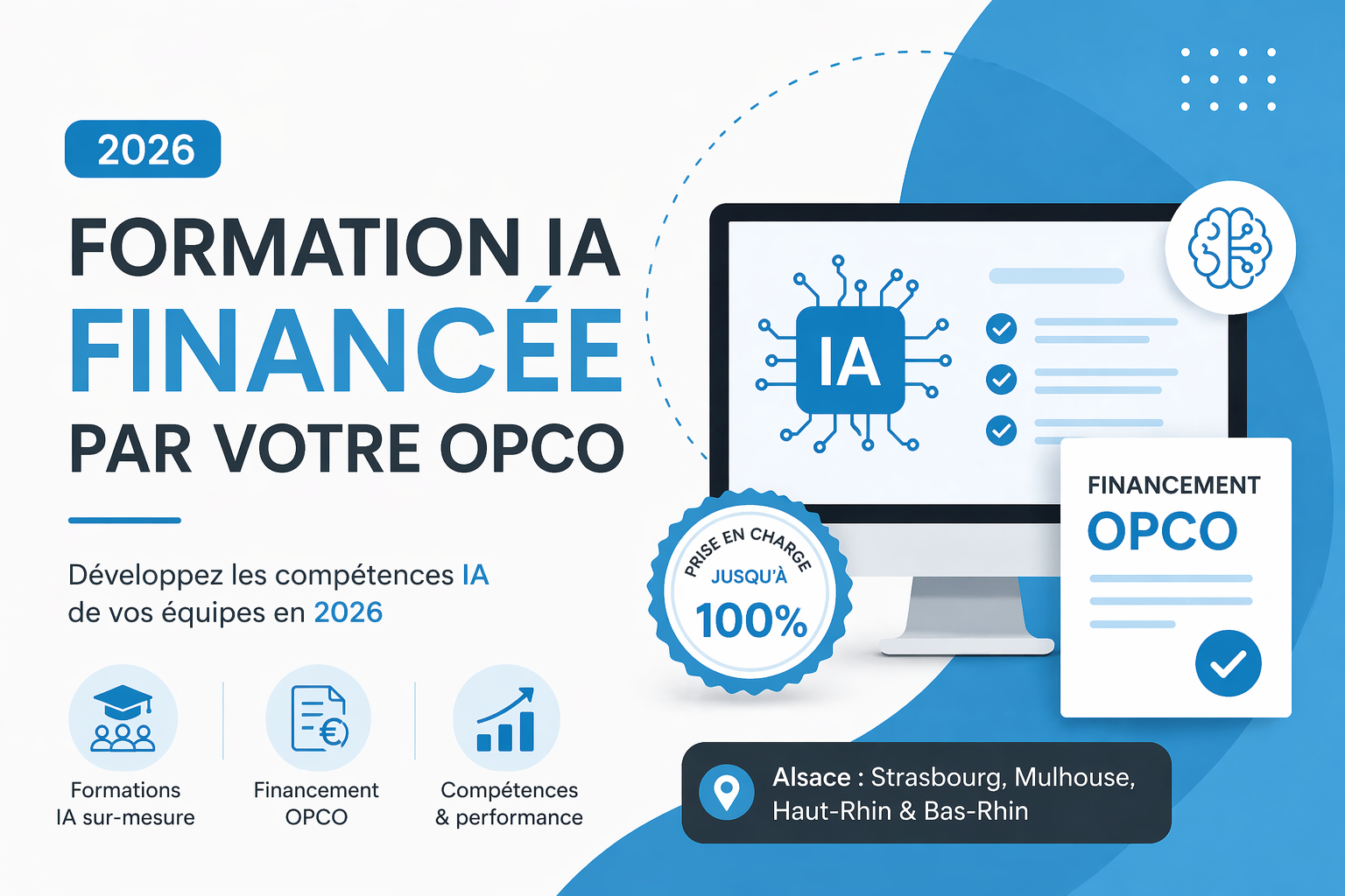 Miniature article blog - Formation IA financement OPCO et aides disponibles 2026 pour entreprises en Alsace