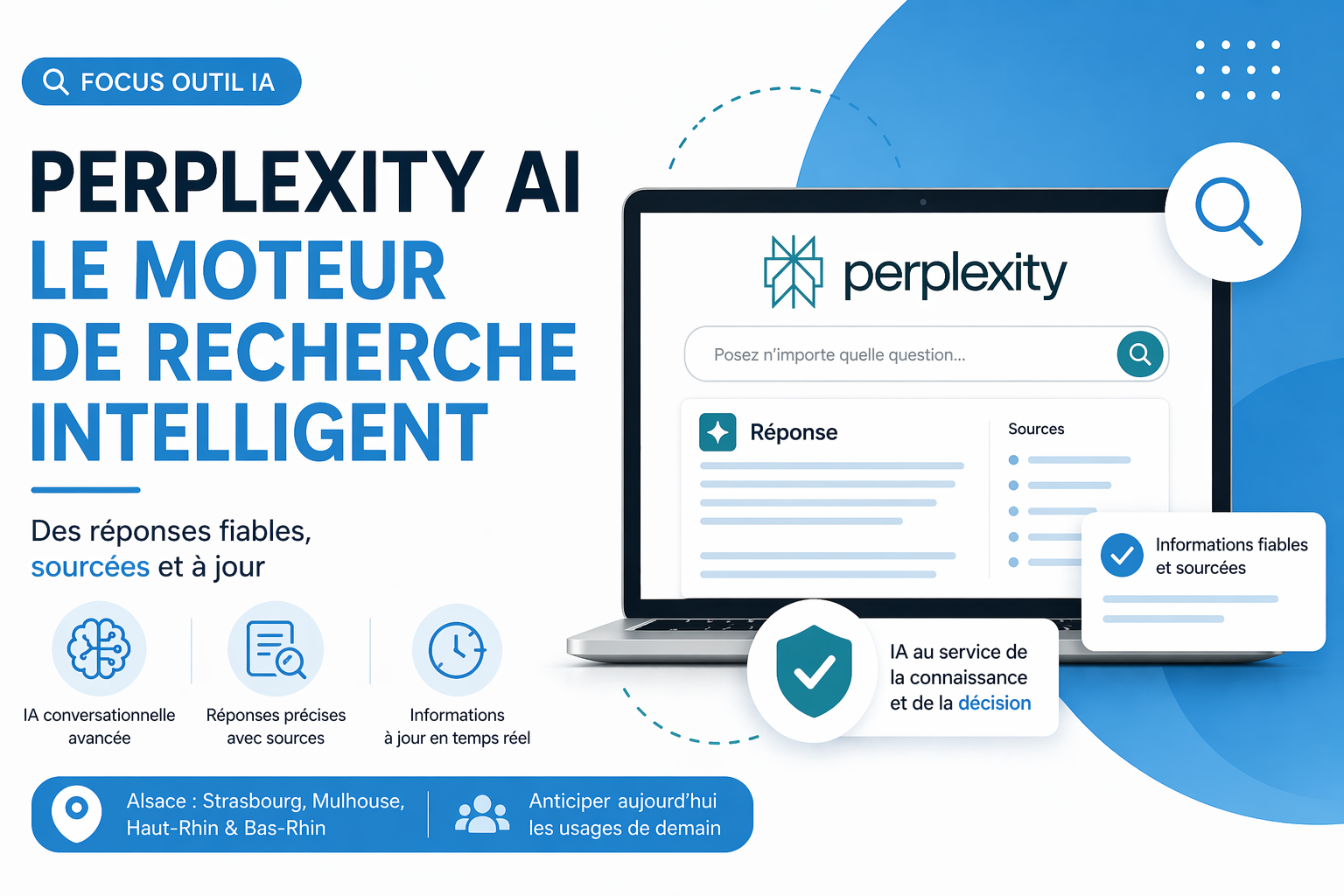 Miniature article blog - Perplexity AI le moteur de recherche intelligent - présentation et test Alsago