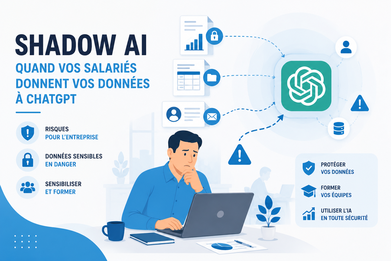 Shadow AI : quand vos salariés donnent vos données à ChatGPT sans le savoir