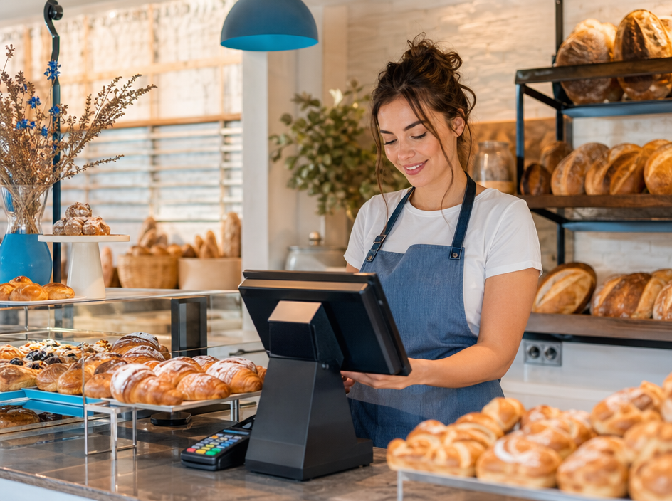 Caisse enregistreuse de boulangerie-pâtisserie