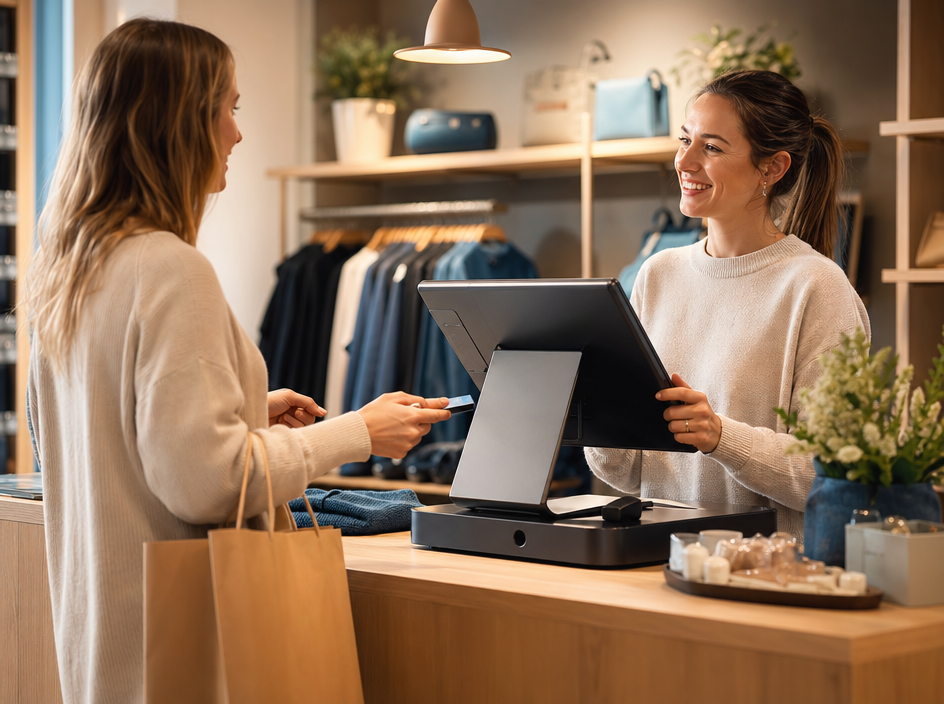 Caisse tactile pour commerce de détail